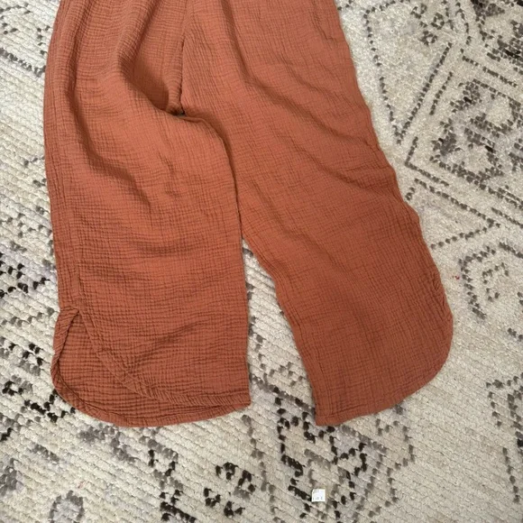 MARINE LAYER | Corinne Wide Leg Pant in Burnt Siena / Sise S - Picture 6 of 11